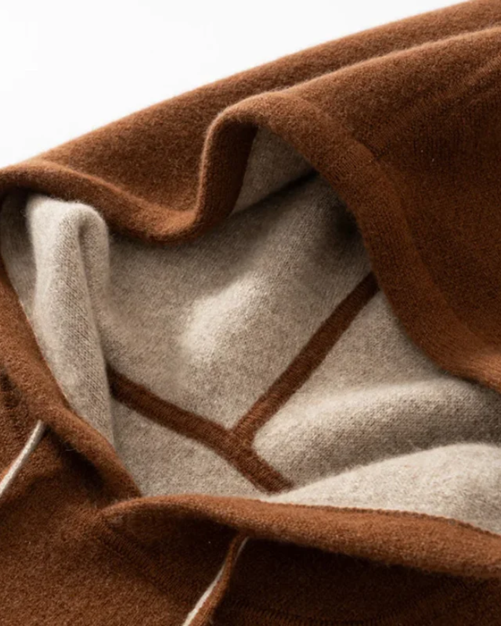Felpa con Cappuccio Atlas in Cashmere