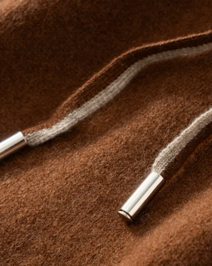 Felpa con Cappuccio Atlas in Cashmere