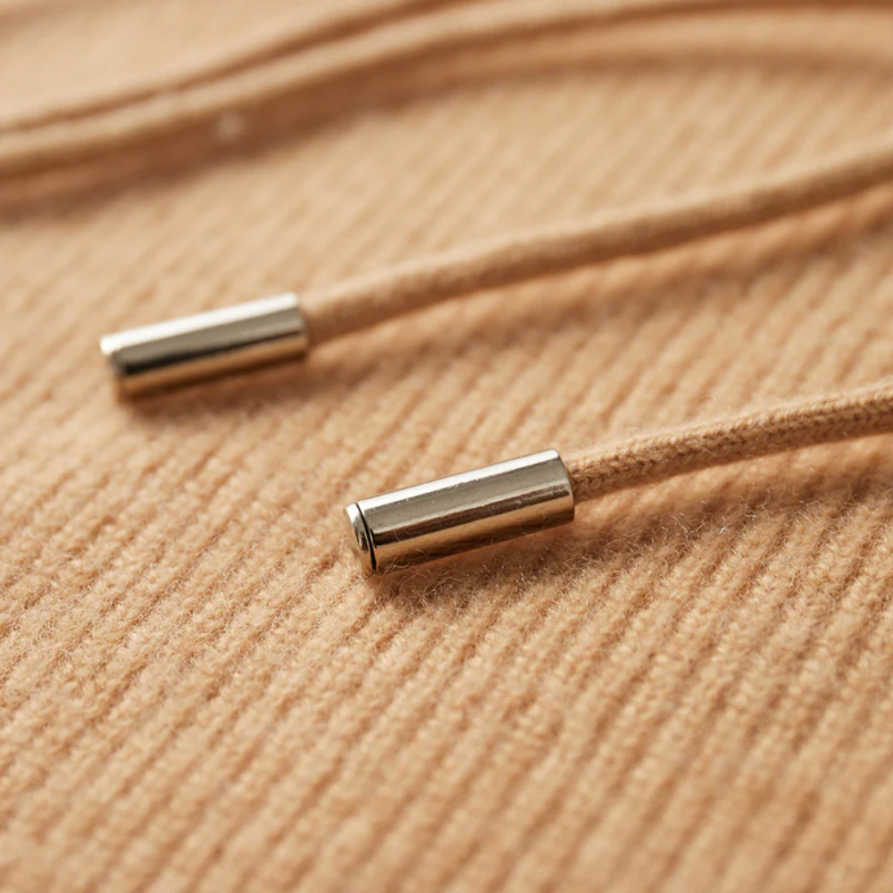 Felpa con Cappuccio in Lana Merino Arezzo