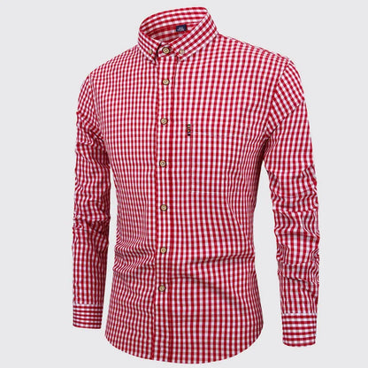 Camicia di Cotone a Quadri Elegante