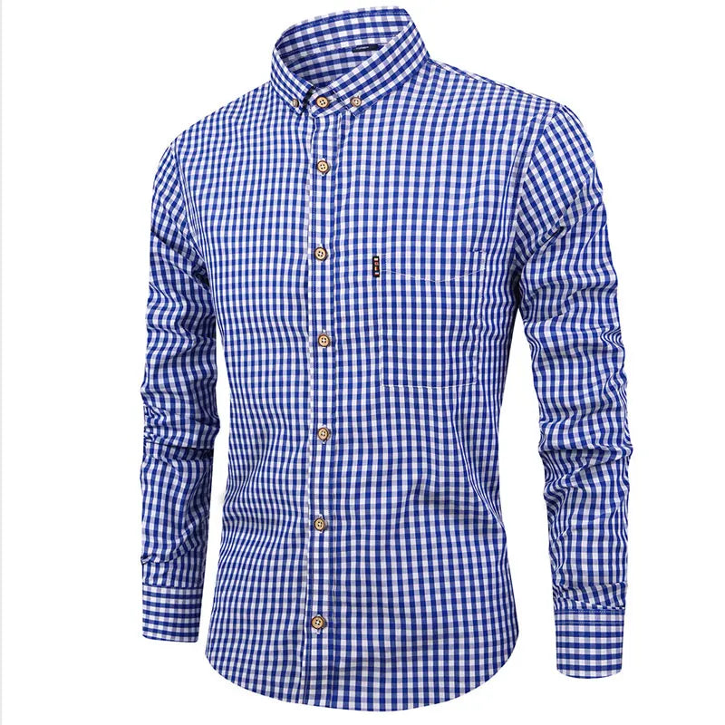 Camicia di Cotone a Quadri Elegante