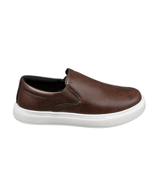 Scarpe Slip-On in Pelle Casual