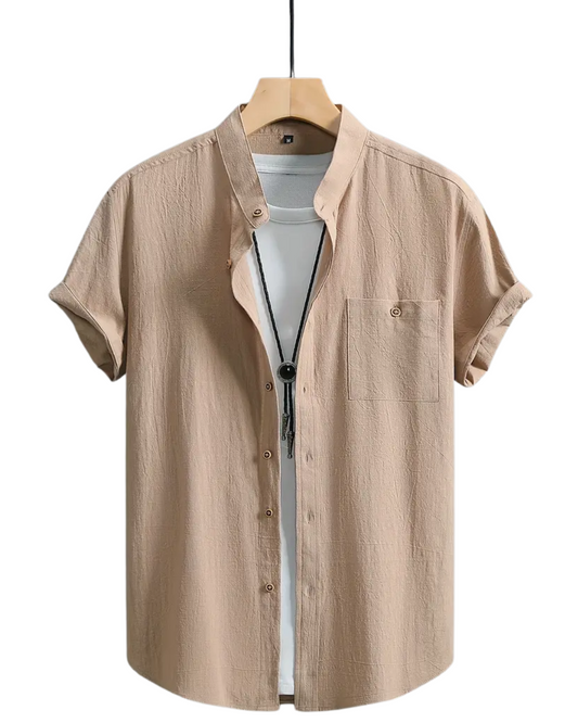 Camicia Casual a Maniche Corte