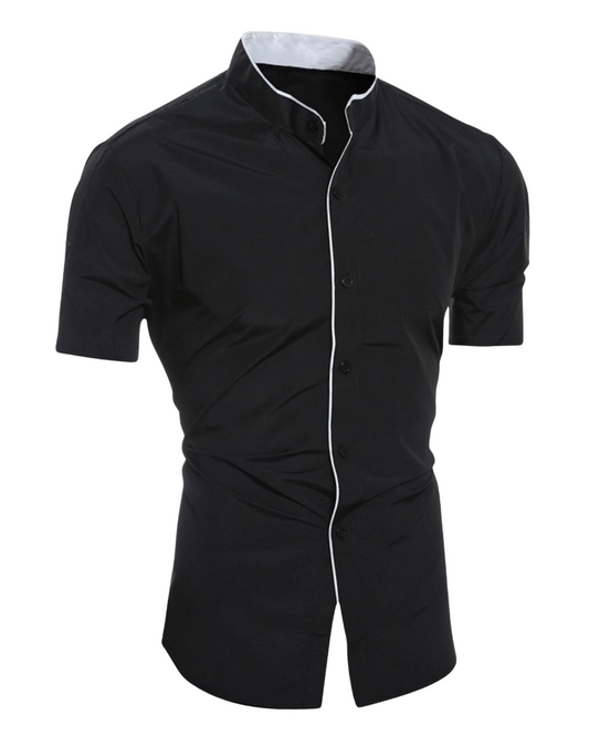 Camicia di Cotone a Maniche Corte